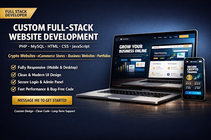 build a custom PHP mysql website from scratch