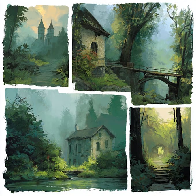 Do environment concept art for you by Jagerpillarn | Fiverr