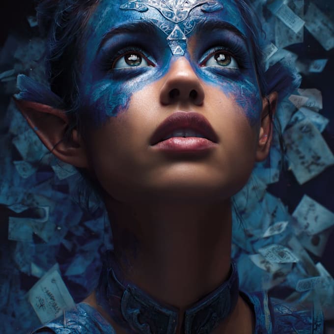 paint a realistic or fantasy portrait