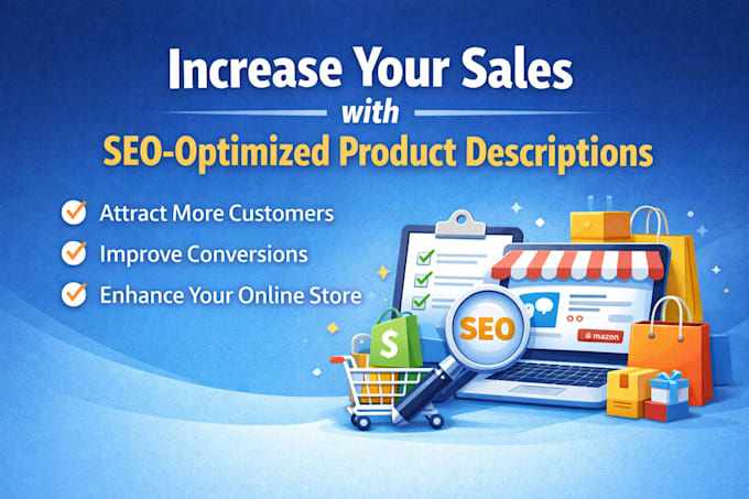 write SEO product descriptions for shopify and amazon