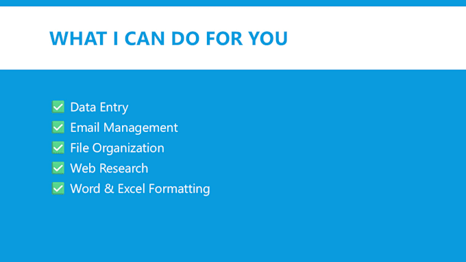 handle your data entry and admin tasks