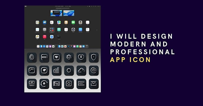 design modern and professional app icon