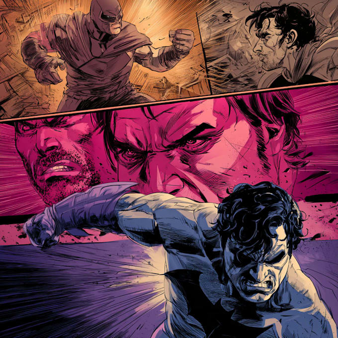 illustrate comic book graphic novel storyboard comic