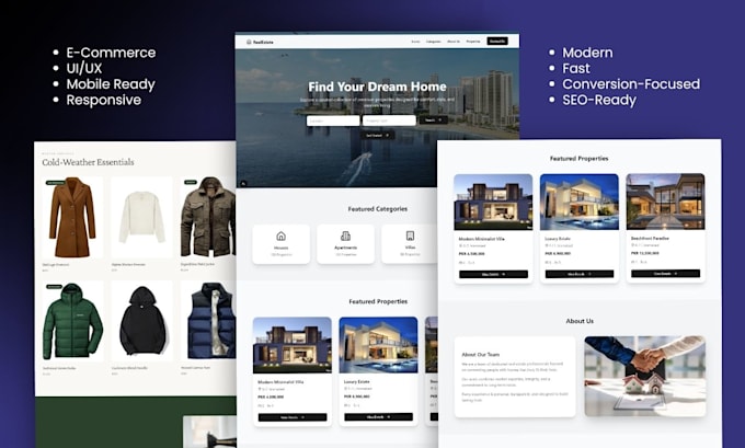 do custom website, web app development, full stack developer