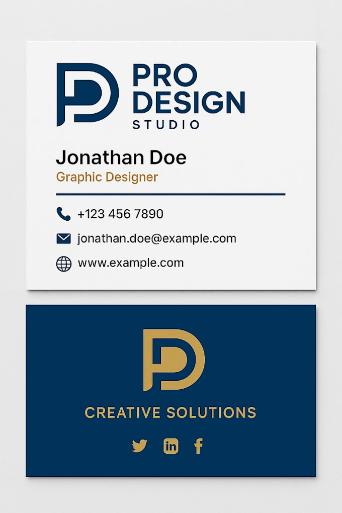 design professional visiting cards for your business