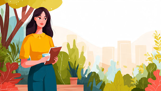 create professional flat design vector illustrations