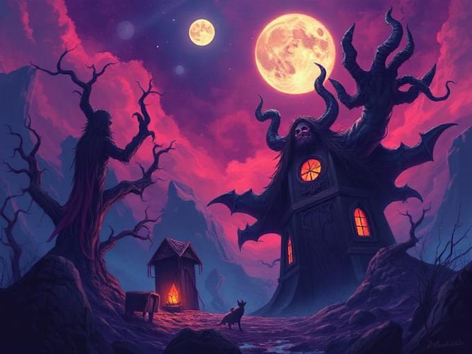 design an a fantasy illustration