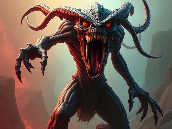 draw  scp, monster, alien and eldritch horror for you