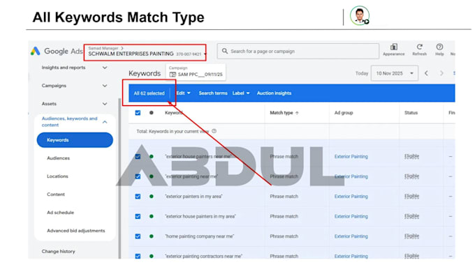 setup optimize google ads campaign for local business