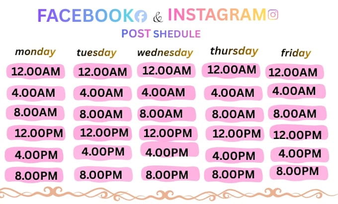 schedule your post on facebook and instagram