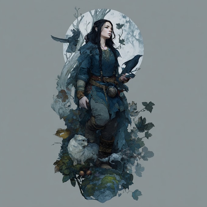 draw a fantasy illustration