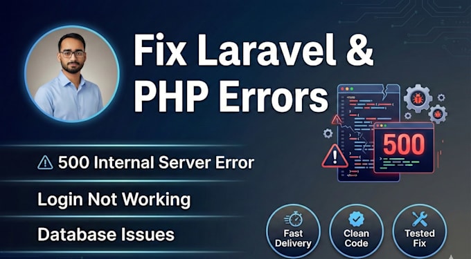 fix PHP laravel bugs, errors, and issues within 24 hours