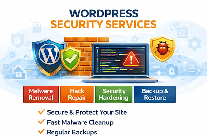 secure your wordpress site, remove malware and fix hacked website