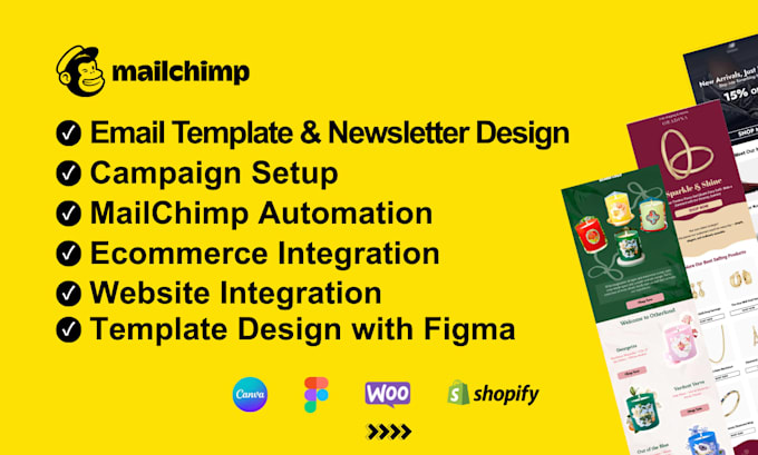 Set up mailchimp template, newsletter campaign and automation by Tarmin ...