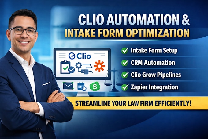 do clio automation intake form optimization clio grow clio manage crm setup