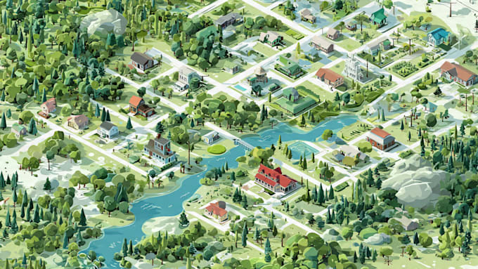 design unique vector map illustration or street map
