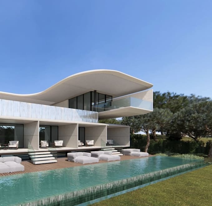 modify house 2d plan, cgi external for marketing,  3d VR architectural animation