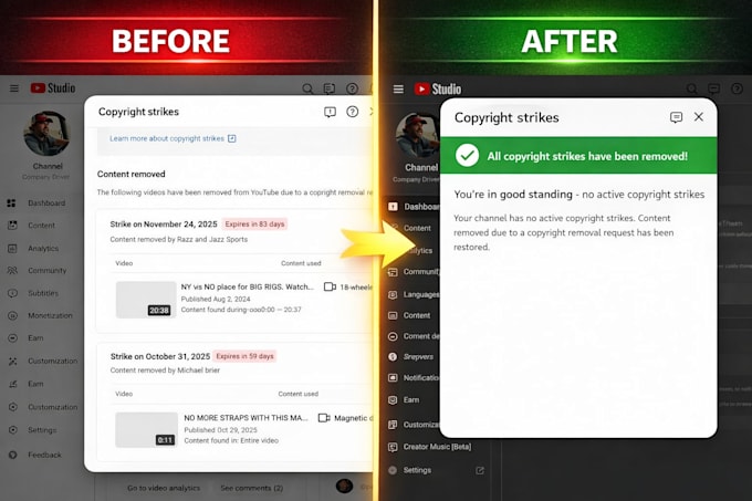 help you resolve youtube copyright strikes safely