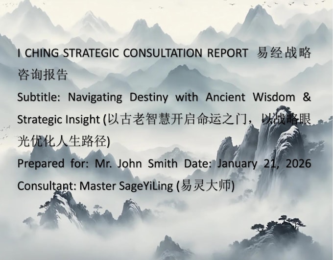 be your expert I ching and feng shui master