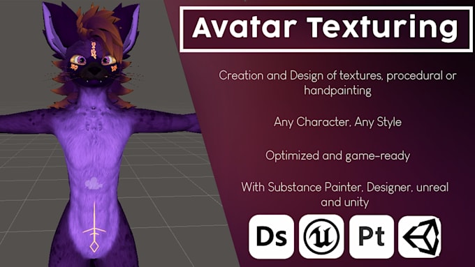 texture your vrchat or vtuber avatar, all styles