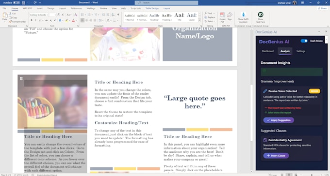 design ai powerd office addin plugin