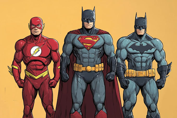 superhero character for comics