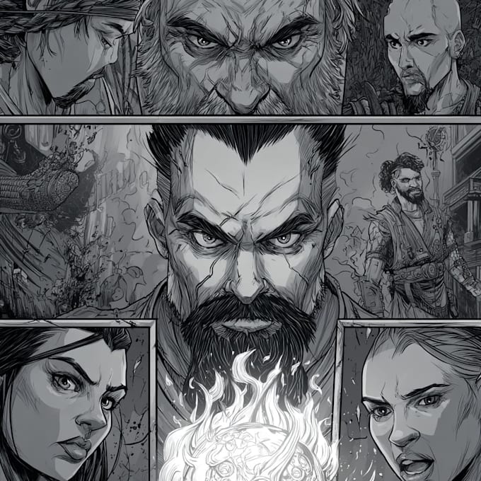 create comic book and custom illustrations