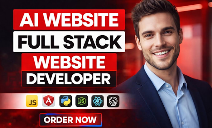 custom ai website development as full stack developer frontend backend developer