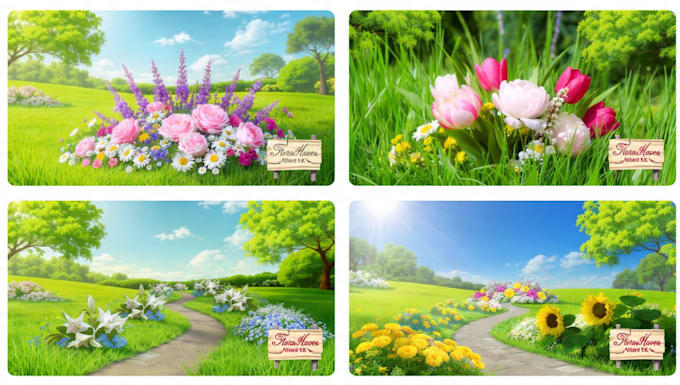 paint landscapes and nature in realistic style