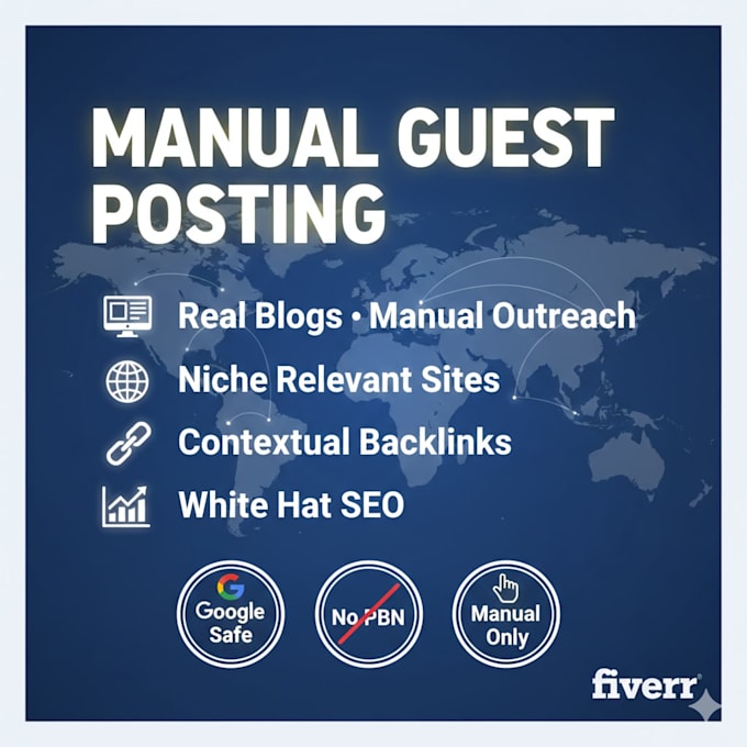 do manual guest posting on niche relevant blogs