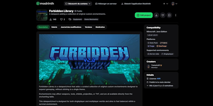 make a minecraft datapack according to your description