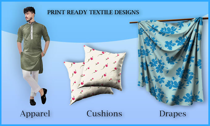 create print ready seamless patterns for fabric printing