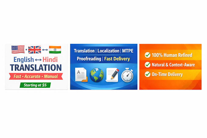 translate english to natural hindi for any content