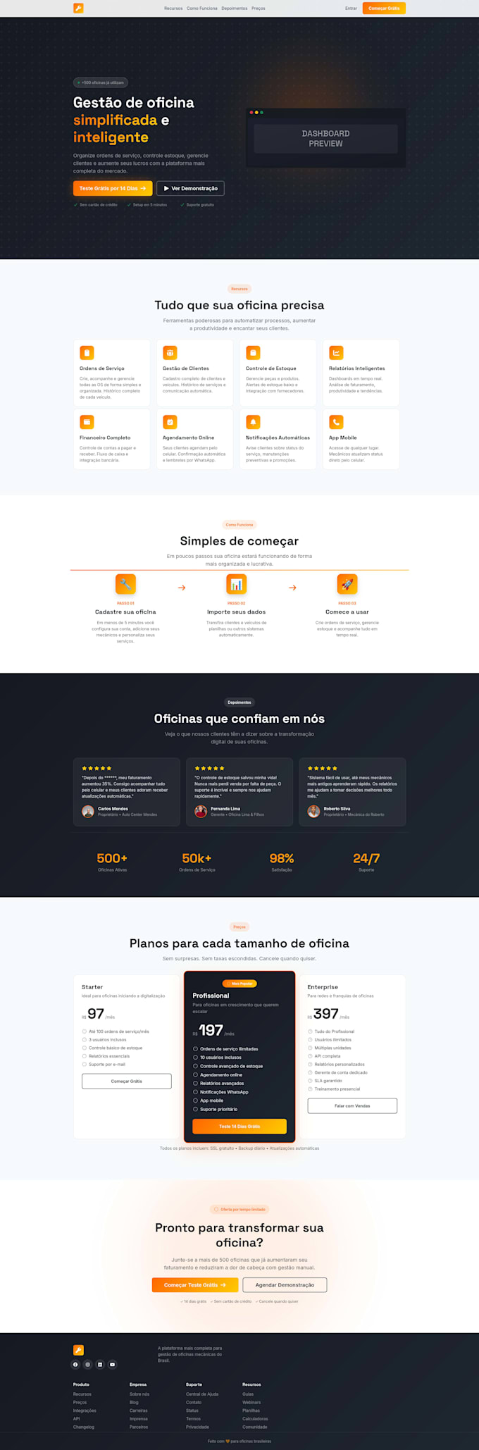 create a landing page website and send you the files zipped