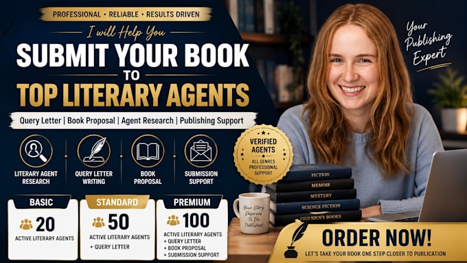 find verified literary agent write query letter and secure a publishing deal