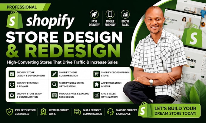 redesign your shopify store and landing page to improve conversions