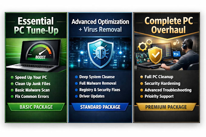 optimize your PC, remove viruses, and improve performance