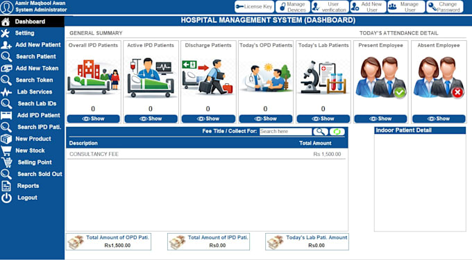 develop hospital management system in ms access with vba