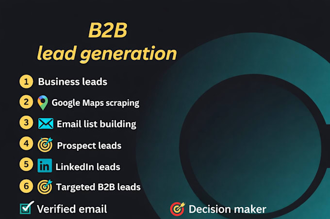 do b2b lead generation, google maps scraping and email finding