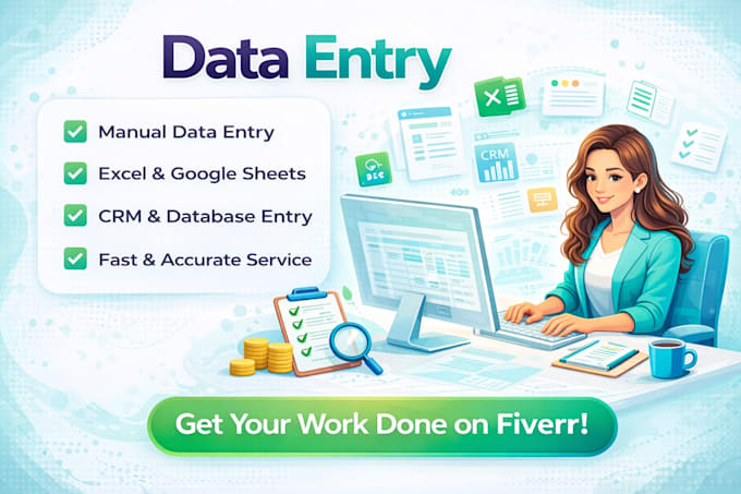 provide professional data entry, excel data management, and ms office support