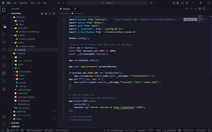 build and fix backend apis using nodejs express and postgresql