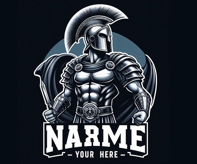 make custom t shirt mascot gladiator logo
