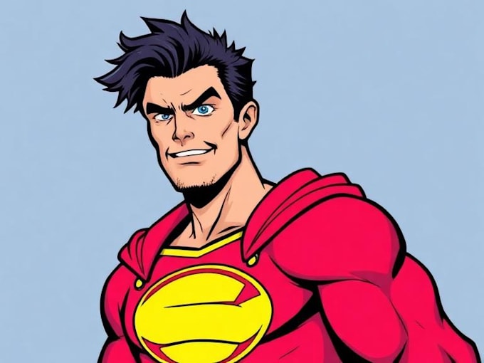 do a charcter of comic or design your comic character