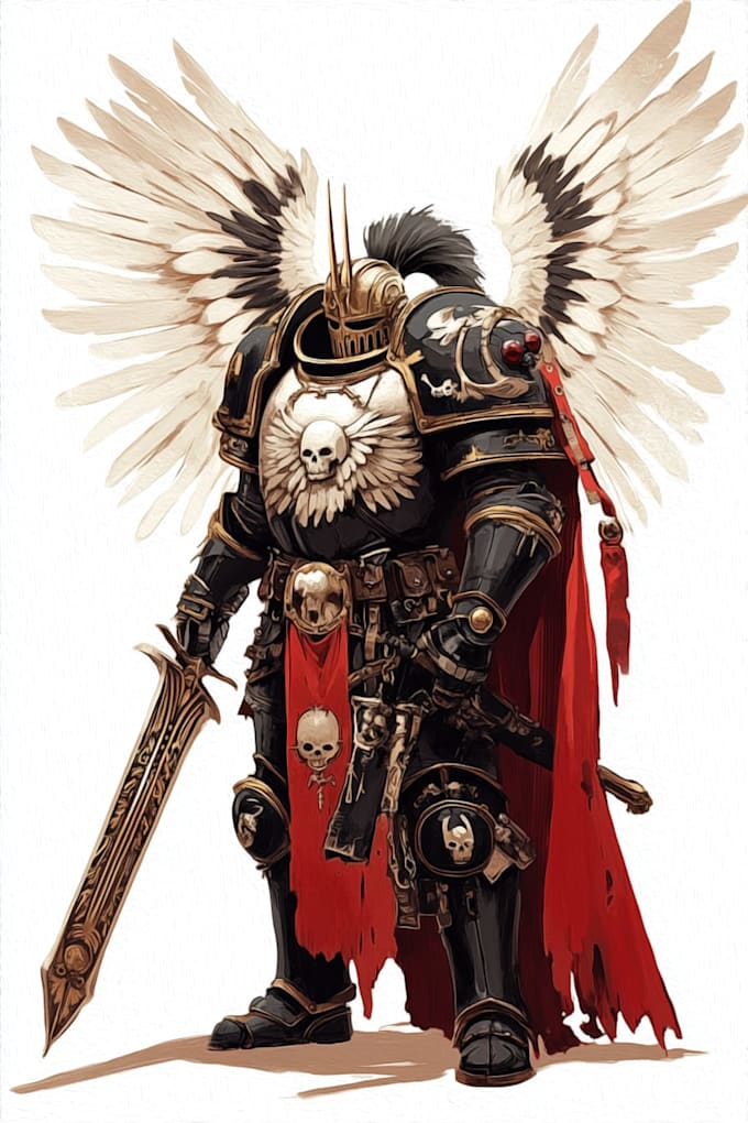 draw a warhammer 40k art and illustration