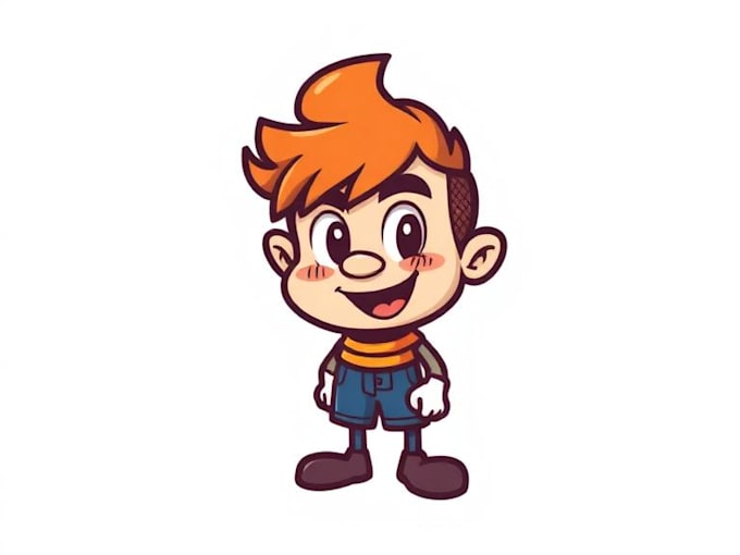 design cute mascot, cartoon character logo design