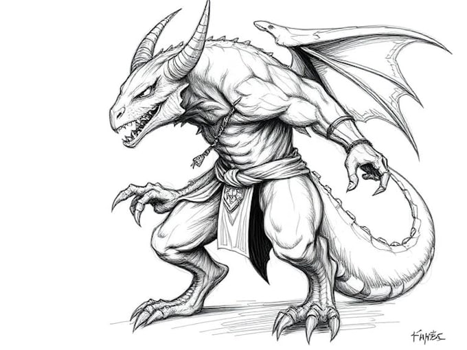 draw a fantasy illustration for you