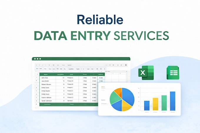 accurate data entry and mis report in excel and google sheets