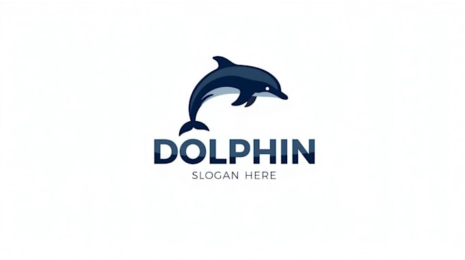 make eye catching dolphin logo in my style