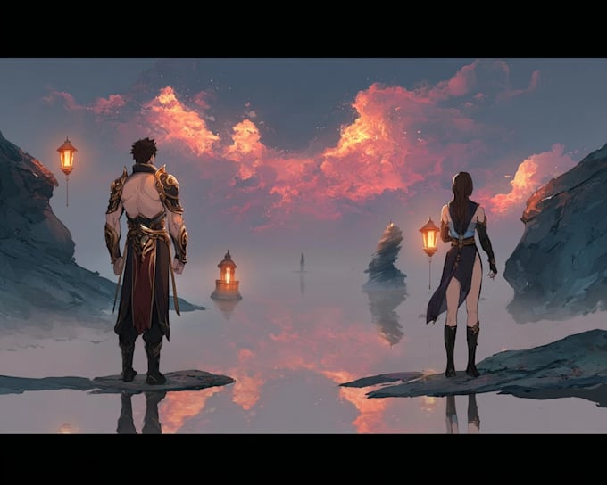 create concept art illustrations with cinematic quality