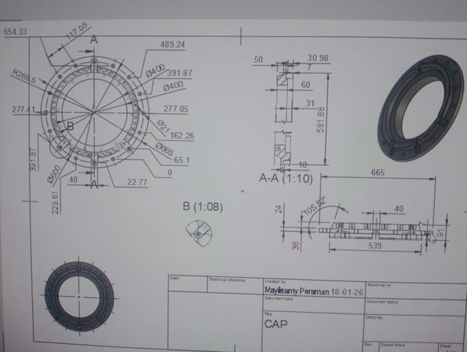 create professional 2d and 3d industrial manufacturing drawings